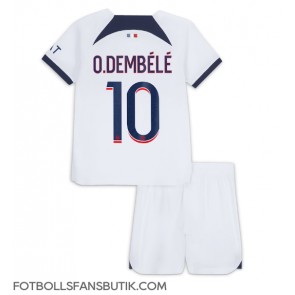 Paris Saint-Germain Ousmane Dembele #10 Replika Bortatröja Barn 2023-24 Kortärmad (+ Korta byxor)